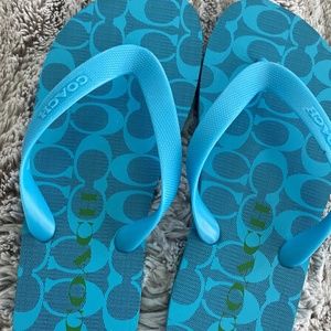 Coach womens size 6 flip flops